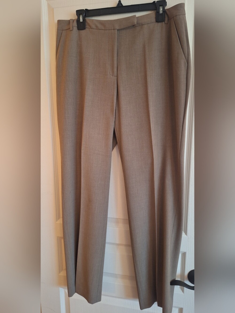 Calvin Klein Women's Taupe Dress Trousers
